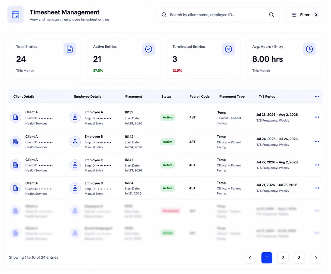 HummingBird timesheet management