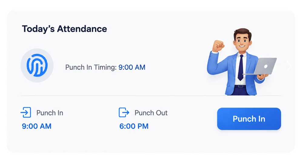 HummingBird attendance punch in and punch out