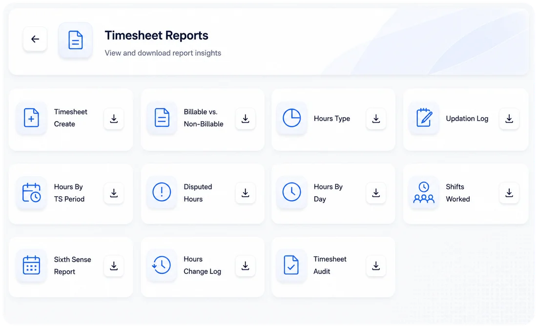 HummingBird timesheet reports library