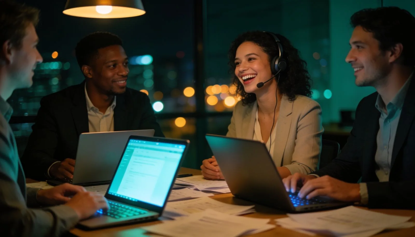 LanceSoft account team working late for clients across time zones